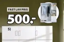 JYSK FANDRUP garderobeskab, DKK 500 tilbud