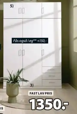 JYSK FANDRUP garderobeskab, DKK 1350 tilbud
