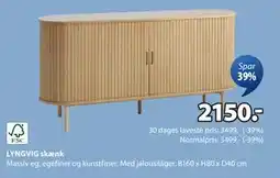 JYSK LYNGVIG skænk, DKK 2150 tilbud