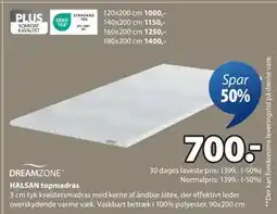 JYSK HALSAN topmadras tilbud