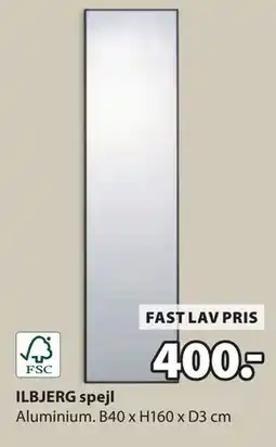 JYSK ILBJERG spejl, DKK 400 tilbud