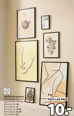 JYSK VALTER billedramme, DKK 10 tilbud