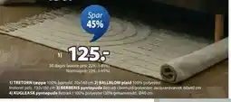 JYSK TRETORN tæppe, DKK 125 tilbud