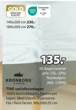 JYSK TINE satinfaconlagen tilbud
