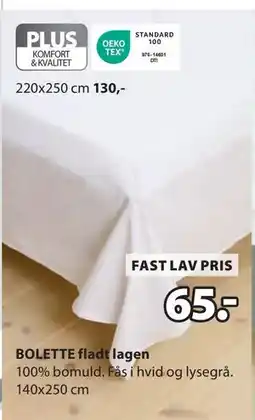 JYSK BOLETTE fladt lagen tilbud