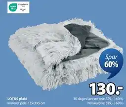 JYSK LOTUS plaid, DKK 130 tilbud