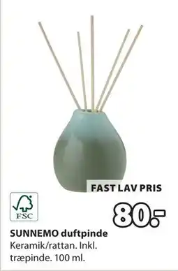 JYSK SUNNEMO duftpinde, DKK 80 tilbud