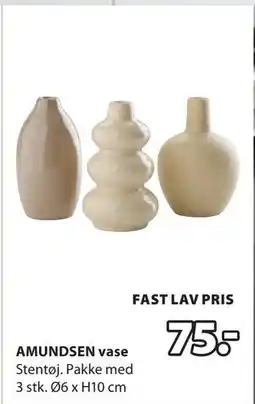 JYSK AMUNDSEN vase, DKK 75 tilbud