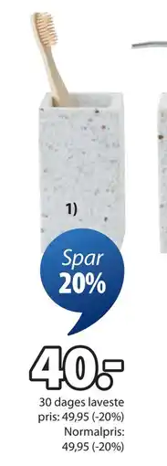 JYSK BILLSTA badeværelsestilbehør, DKK 40 tilbud