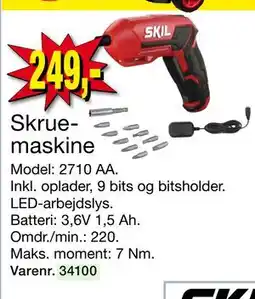Harald Nyborg Skruemaskine, DKK 249 tilbud