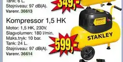 Harald Nyborg Kompressor 1,5 HK, DKK 599 tilbud