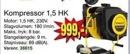 Harald Nyborg Kompressor 1,5 HK, DKK 999 tilbud