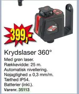 Harald Nyborg Krydslaser 360°, DKK 399 tilbud