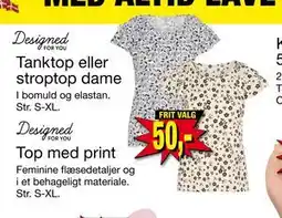 Harald Nyborg Top med print, DKK 50 tilbud