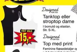 Harald Nyborg Tanktop eller stroptop dame, DKK 15 tilbud