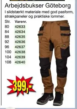 Harald Nyborg Arbejdsbukser Göteborg, DKK 399 tilbud