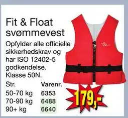 Harald Nyborg Fit & Float svømmevest, DKK 179 tilbud