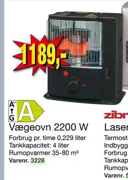 Harald Nyborg Vægeovn 2200 W, DKK 1189 tilbud