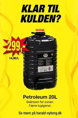 Harald Nyborg Petroleum 20L, DKK 299 tilbud