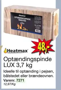 Harald Nyborg Optændingspinde LUX 3,7 kg, DKK 48 tilbud