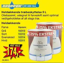 Harald Nyborg Heldækkende træbeskyttelse 5 L, DKK 174 tilbud
