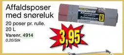 Harald Nyborg Affaldsposer med snøreluk, DKK 3.95 tilbud