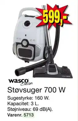 Harald Nyborg Støvsuger 700 W, DKK 599 tilbud