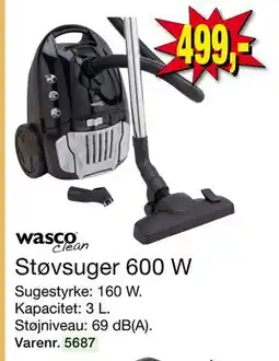 Harald Nyborg Støvsuger 600 W, DKK 499 tilbud