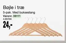 Harald Nyborg Bøjle i træ, DKK 24 tilbud