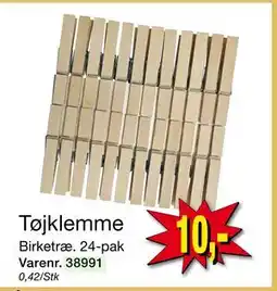 Harald Nyborg Tøjklemme, DKK 10 tilbud
