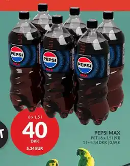 Nielsen's Discount PEPSI MAX, DKK 40 tilbud