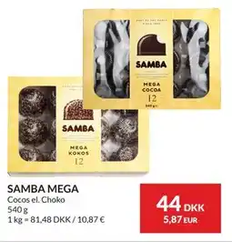 Nielsen's Discount SAMBA MEGA, DKK 44 tilbud