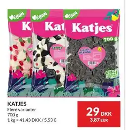 Nielsen's Discount KATJES, DKK 29 tilbud