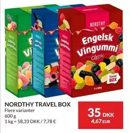 Nielsen's Discount NORDTHY TRAVEL BOX, DKK 35 tilbud