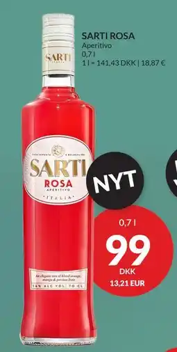 Nielsen's Discount SARTI ROSA, DKK 99 tilbud