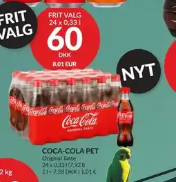 Nielsen's Discount COCA-COLA PET, DKK 60 tilbud