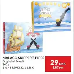 Nielsen's Discount MALACO SKIPPER’S PIPES, DKK 29 tilbud