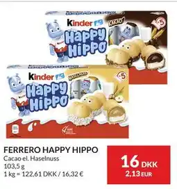 Nielsen's Discount FERRERO HAPPY HIPPO, DKK 16 tilbud