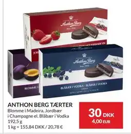 Nielsen's Discount ANTHON BERG TÆRTER, DKK 30 tilbud
