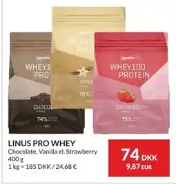 Nielsen's Discount LINUS PRO WHEY, DKK 74 tilbud