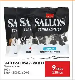 Nielsen's Discount SALLOS SCHWARZWEICH, DKK 9 tilbud
