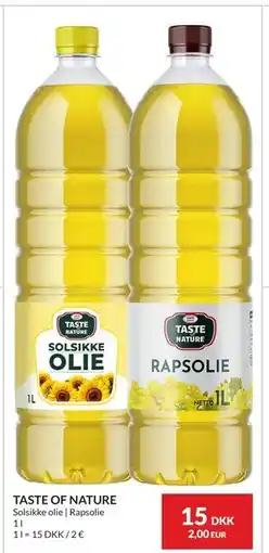 Nielsen's Discount TASTE OF NATURE, DKK 15 tilbud
