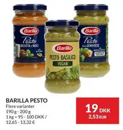 Nielsen's Discount BARILLA PESTO, DKK 19 tilbud