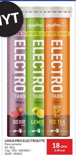 Nielsen's Discount LINUS PRO ELECTROLYTE, DKK 18 tilbud