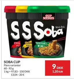 Nielsen's Discount SOBA CUP, DKK 9 tilbud