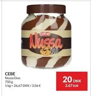 Nielsen's Discount CEBE, DKK 20 tilbud
