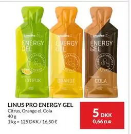 Nielsen's Discount LINUS PRO ENERGY GEL, DKK 5 tilbud