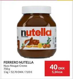 Nielsen's Discount FERRERO NUTELLA, DKK 40 tilbud