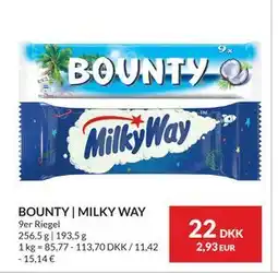 Nielsen's Discount BOUNTY | MILKY WAY, DKK 22 tilbud