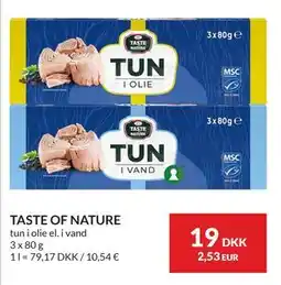 Nielsen's Discount TASTE OF NATURE, DKK 19 tilbud